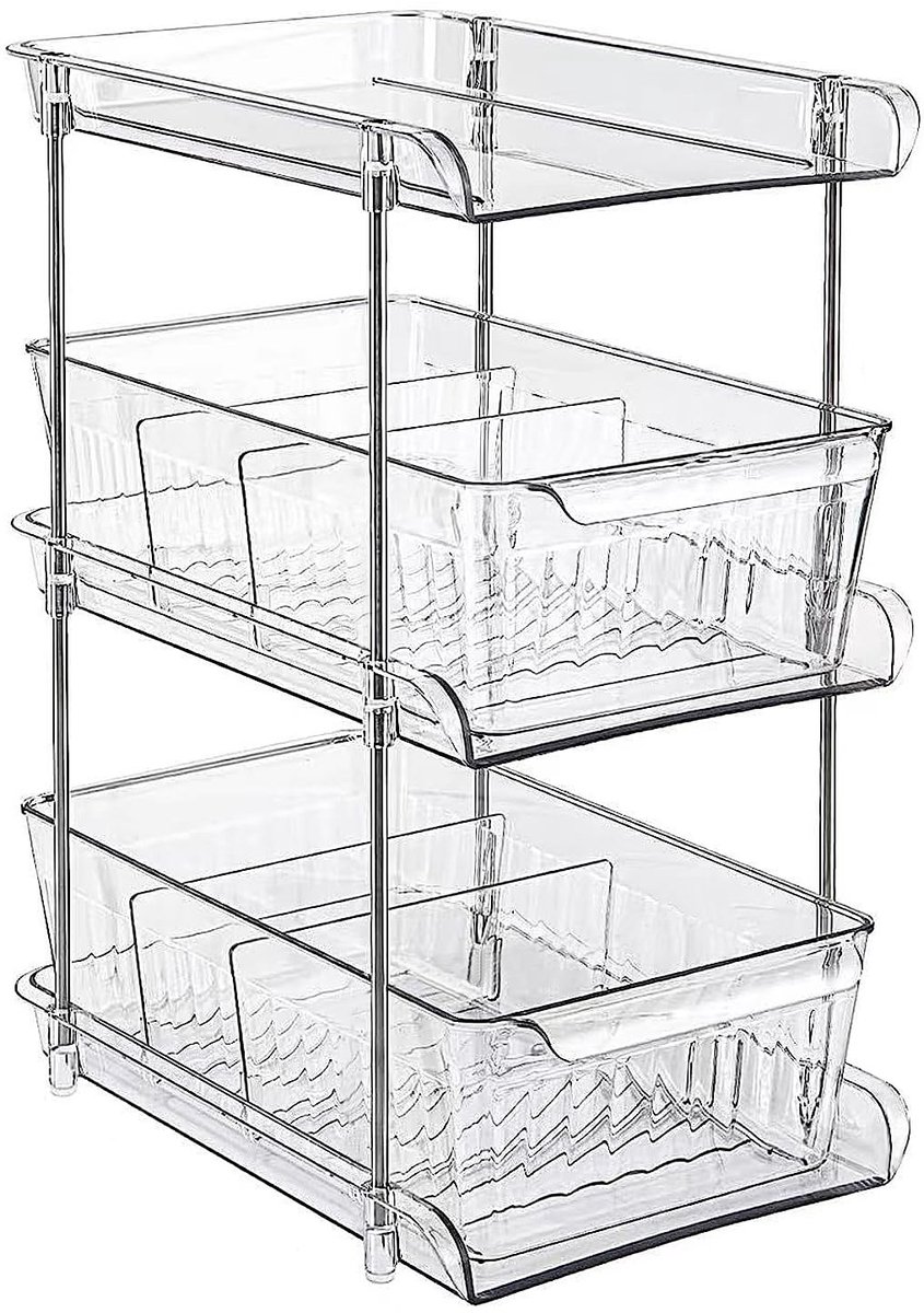 Omgoods - 3-Tier Organiser voor Onder de Wastafel en Keuken