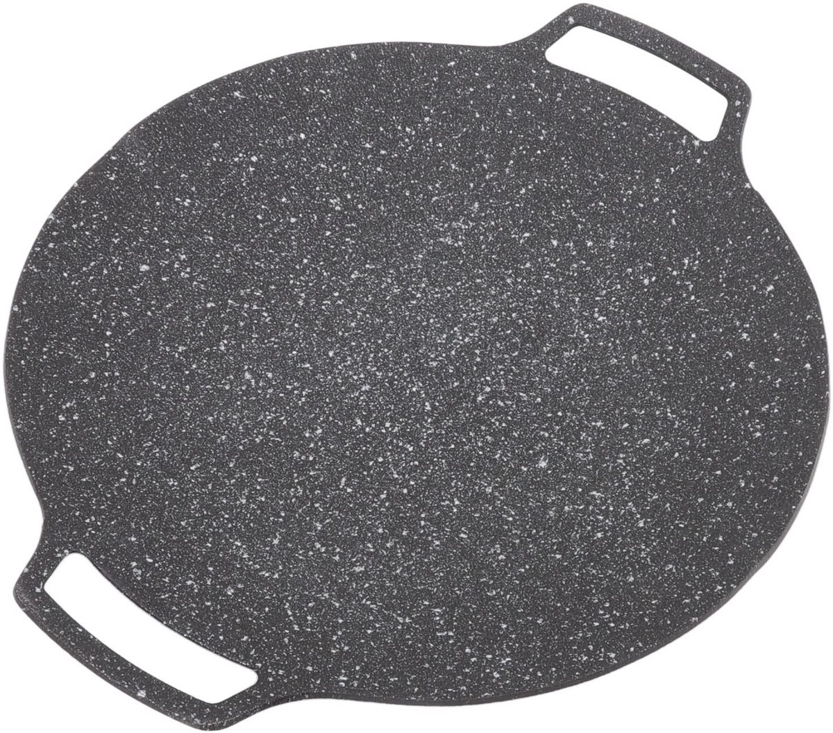 Omgoods- Grillplaat 30cm - Koreaanse BBQ Plaat - Aluminiumlegering - Geschikt voor Gas/Inductie - Corrosieweerstand - Binnen/Buiten Koken - Teppanyaki
