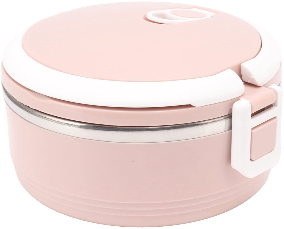 Omgoods- Lunchbox Geïsoleerd - Roestvrij Staal - Draagbaar - Enkele Laag - Voor Kantoor/School/Camping - Lichtgewicht - Voedselcontainer