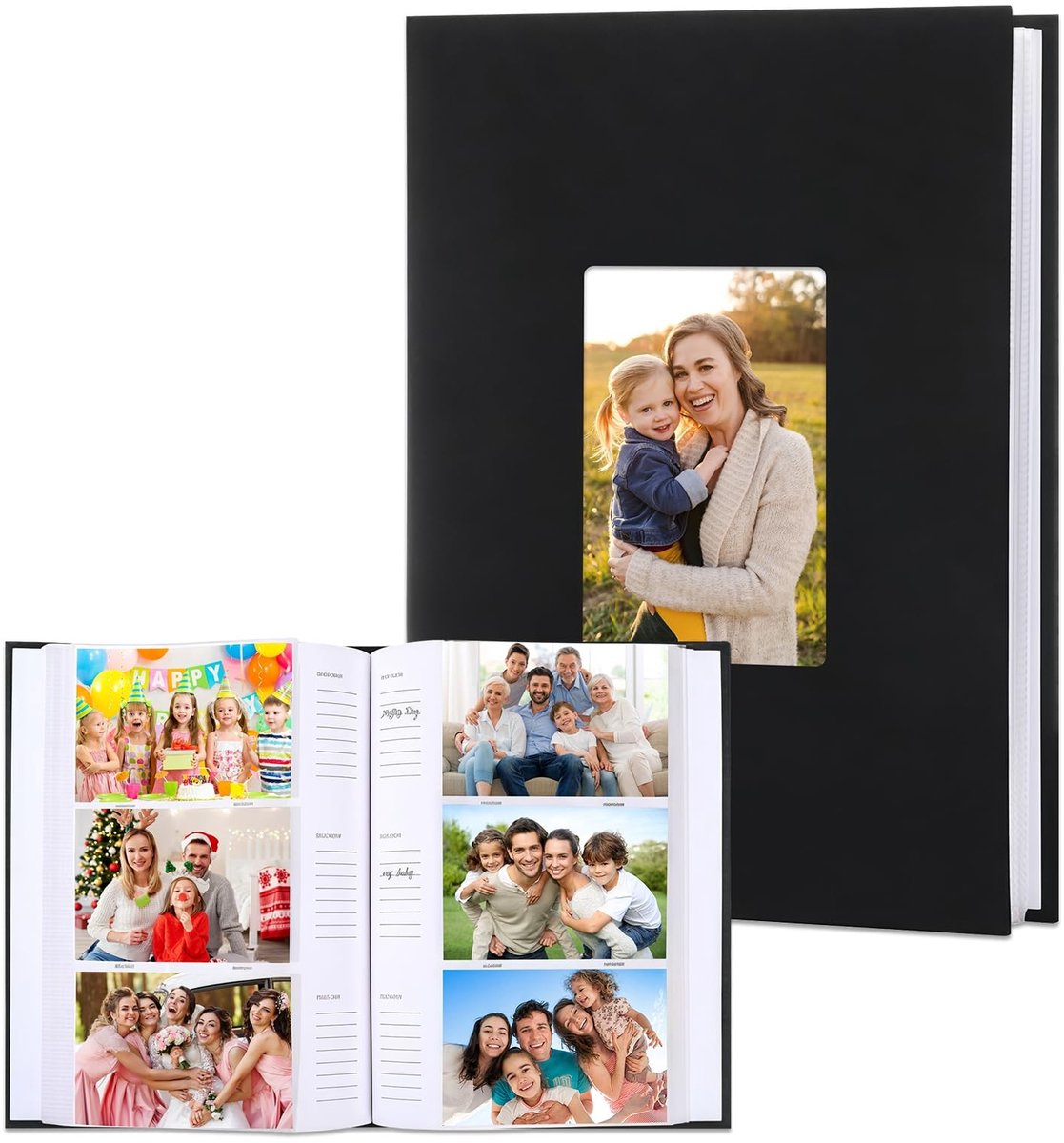 Omgoods - Fotoalbum 10 x 15 cm voor 300 Foto's met Schrijfruimte