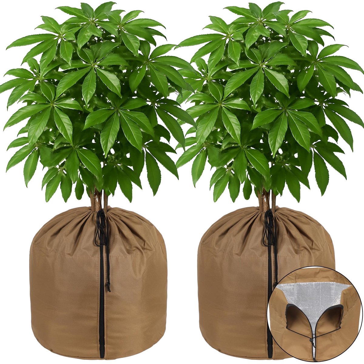 Omgoods - Thermo Potbescherming voor Planten met Aluminium Voering