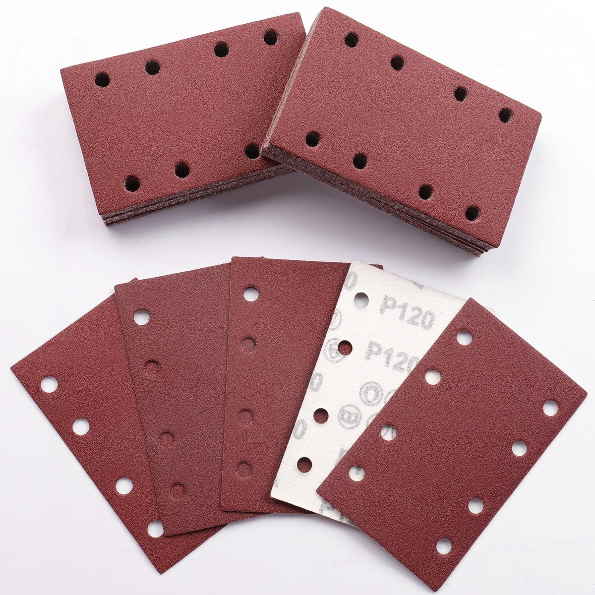 Omgoods - Set van 50 Schuurpapier van 120 Grit voor Orbital Schuurmachine