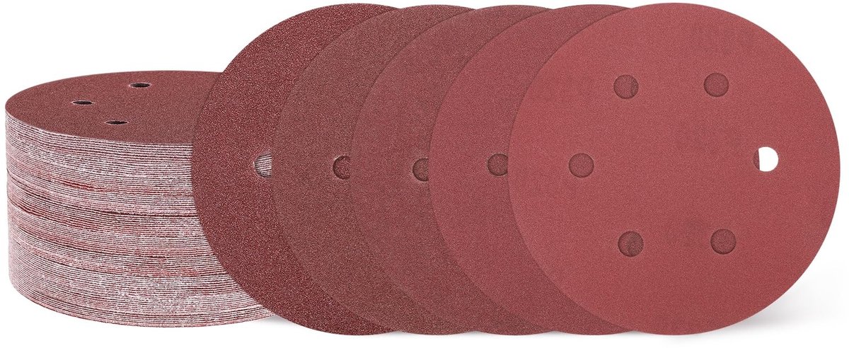 Omgoods - 105 Stuks Schuurdiscs voor Schuren en Afwerken van Hout en Metaal