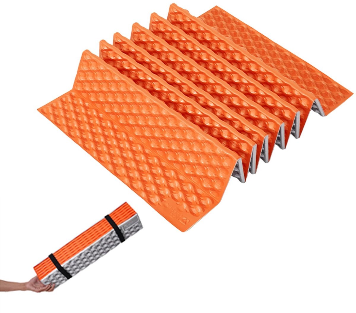 Omgoods - Opvouwbare Isolerende Campingmat R-waarde 2.6 - Oranje