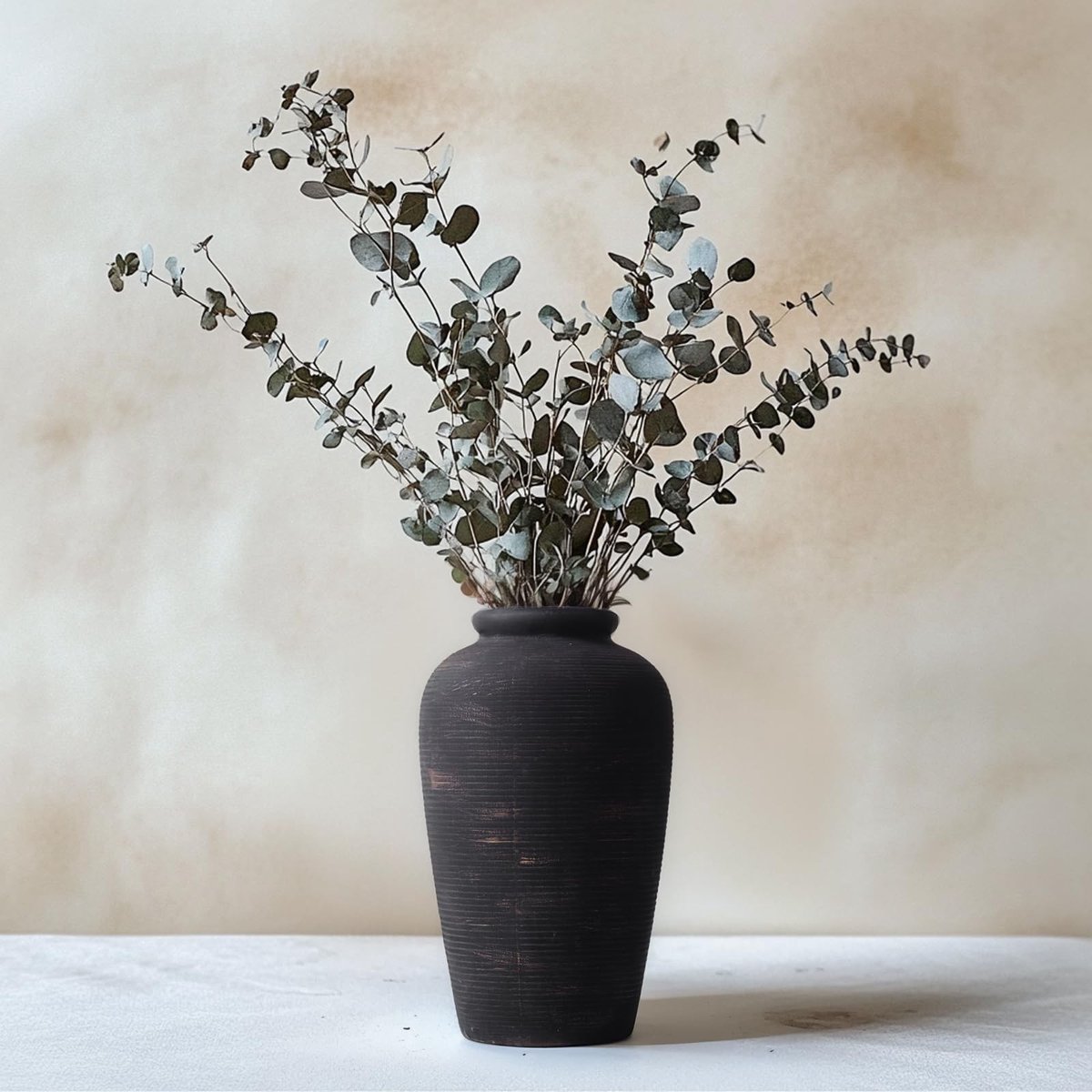 Omgoods - Grote Rustieke Keramische Vaas van 28 cm