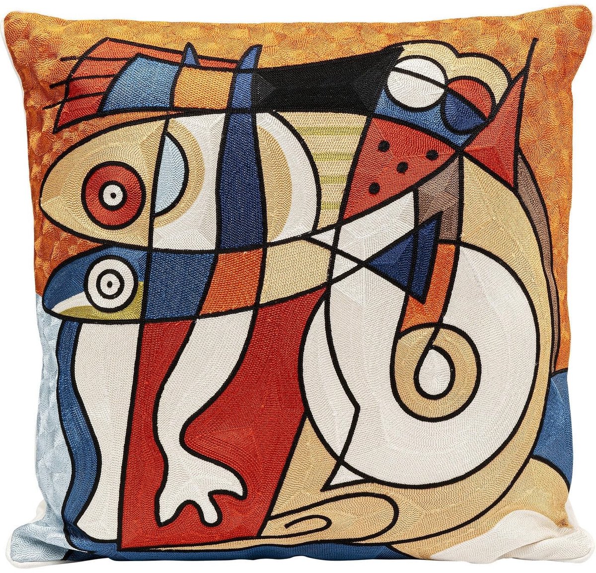 Omgoods - Decoratief Kussen Art Line Shapes - Maritiem & Comfortabel