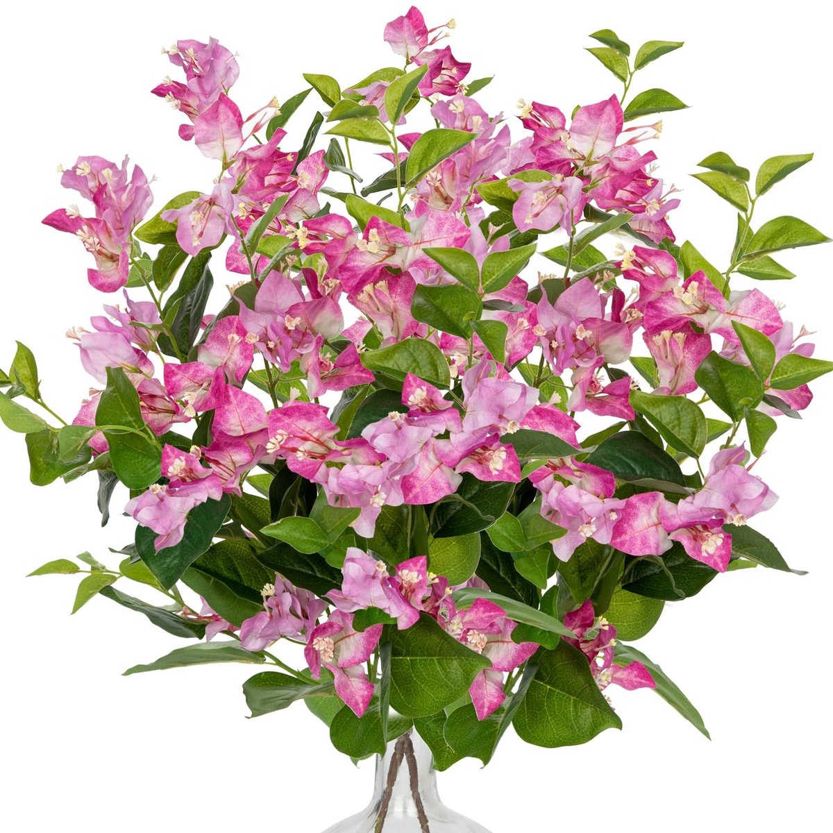 Omgoods - Set van 2 Kunstbloemen Bougainvillea voor Binnen en Buiten