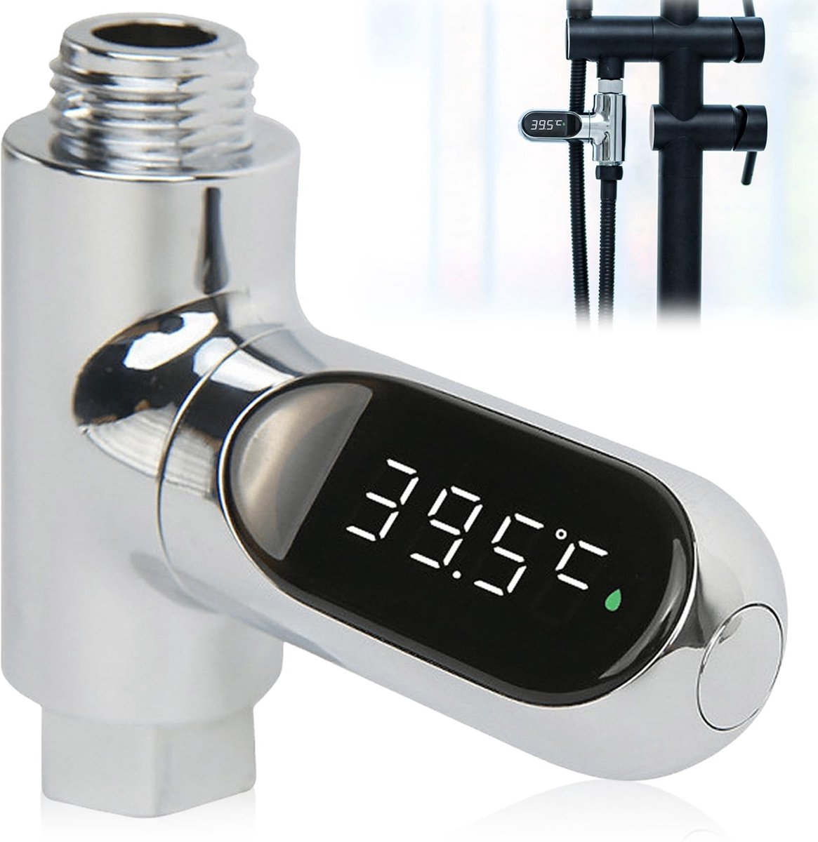 Omgoods - Digitale LED Badthermometer met 360° Rotatiescherm