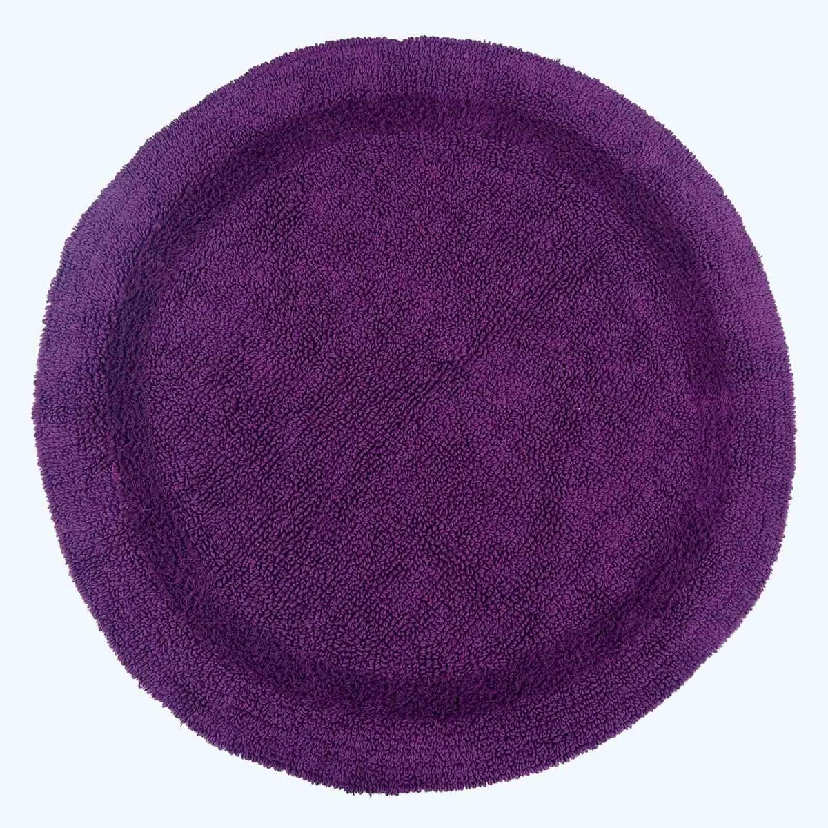 Omgoods - Ronde Badmat van 100% Katoen, Antislip en Reversibel