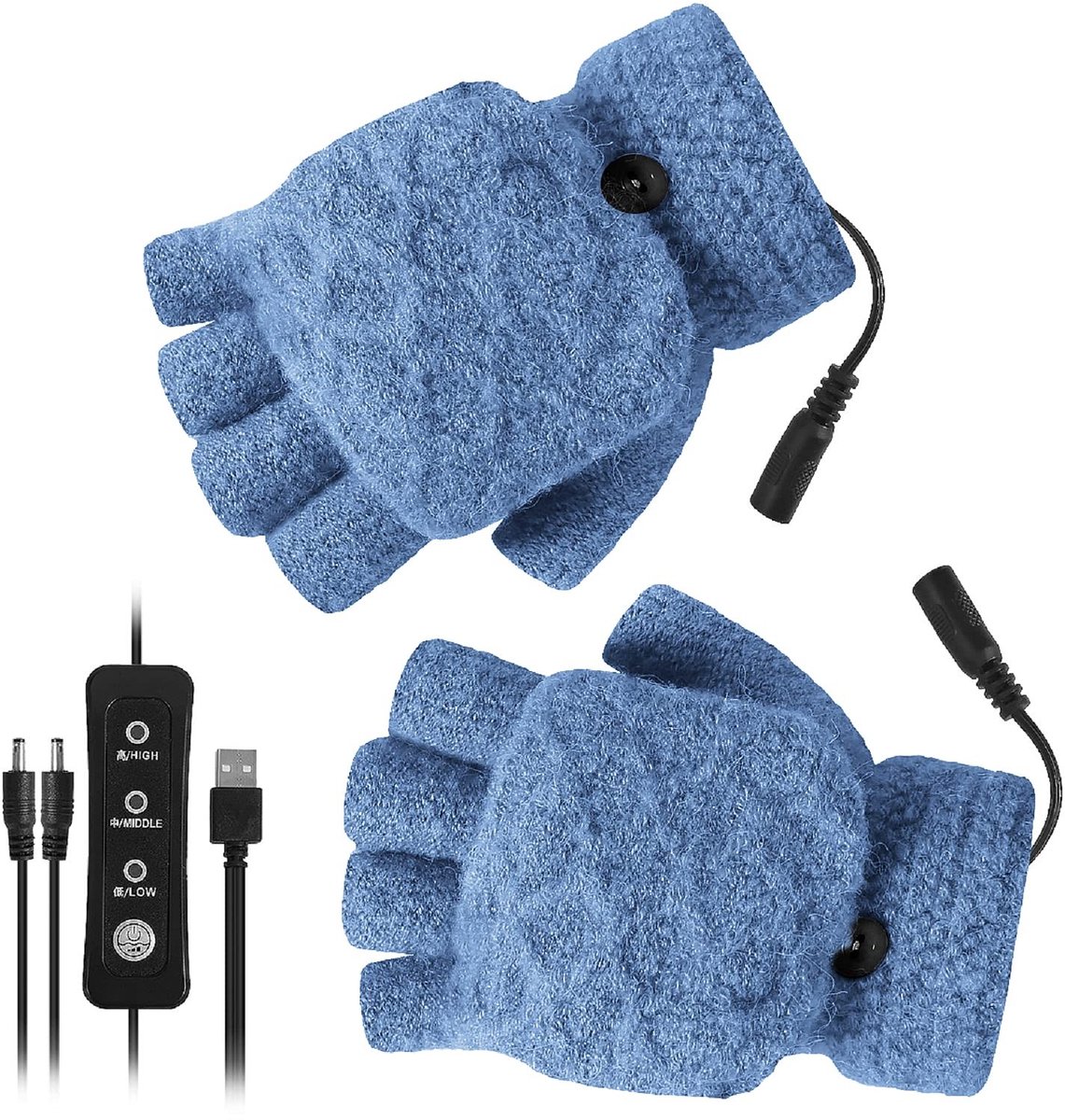 Omgoods - USB Verhitte Handschoenen voor Wintergebruik