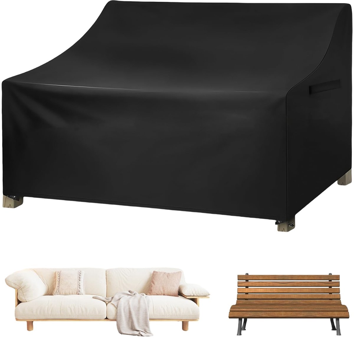 Omgoods - Tuinbank Bescherming 134 x 70 x 65/94 cm Waterdichte Hoezen
