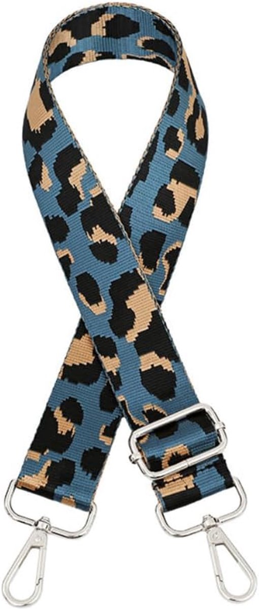 SnelShoppen - Verstelbare Schouderband voor Tassen, 75-130 cm, Met Karabijnhaak van 3.8 cm Breed, Luipaardpatroon, Draagriem, DIY Accessoires voor Vro