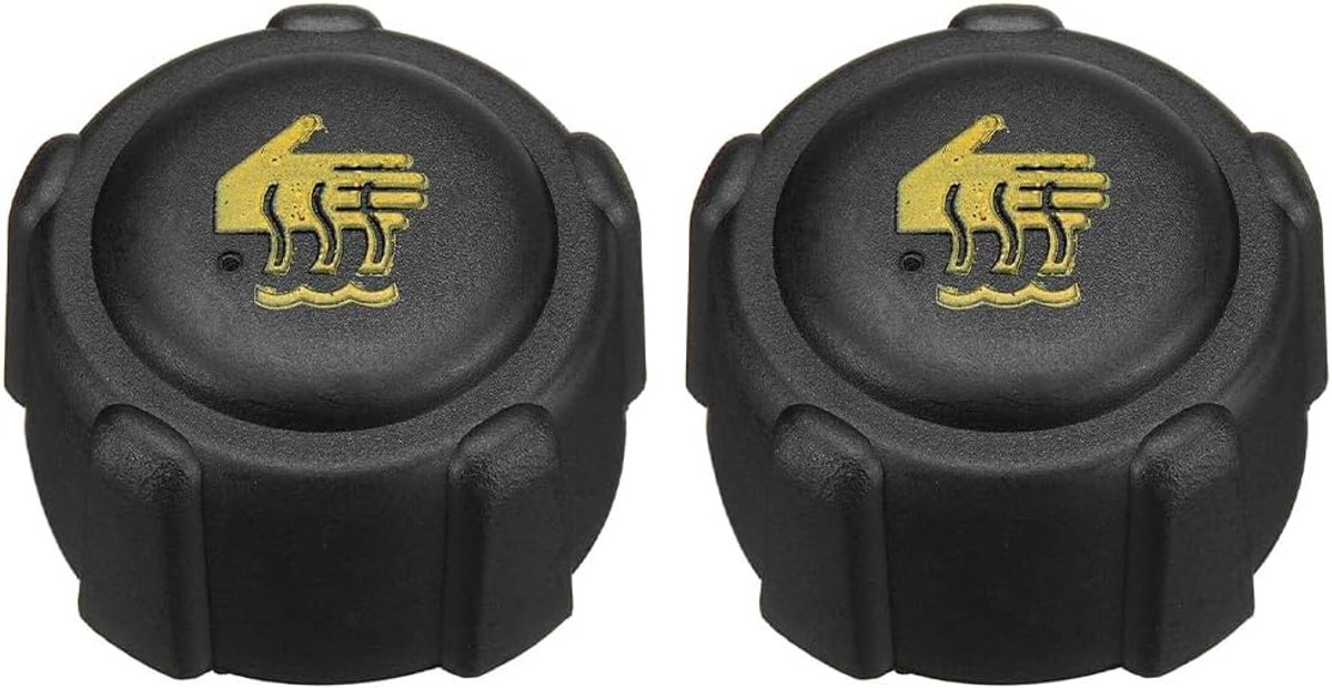 Expansievat Dop - Koelvloeistof Dop - Auto Onderhoud - Hoge Druk 1.4 Bar - 2 Stuks - Zwart