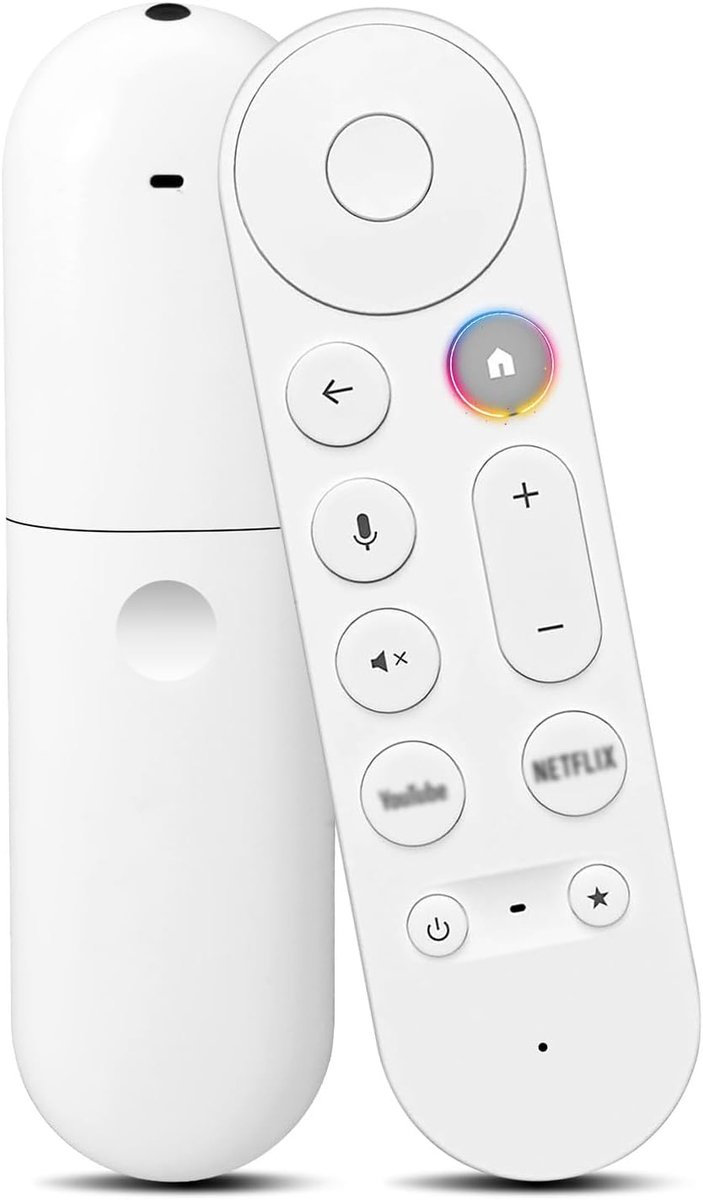 Spraakgestuurde afstandsbediening, ergonomisch ontwerp, eenvoudige koppeling – Compatibel met Chromecast with Google - ShopVlot