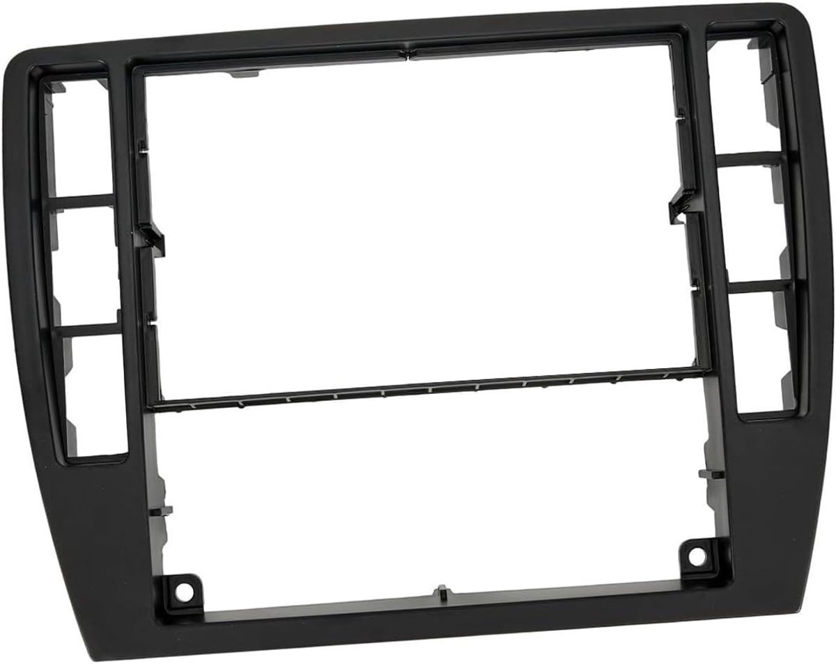 SnelShoppen - Dashboard Trim Paneel 3B0858069 Vervangende Middenconsole Radio Behuizing voor Passat B5 B5.5 2001-2005, ABS Kunststof, Zwart, Eenvoudig