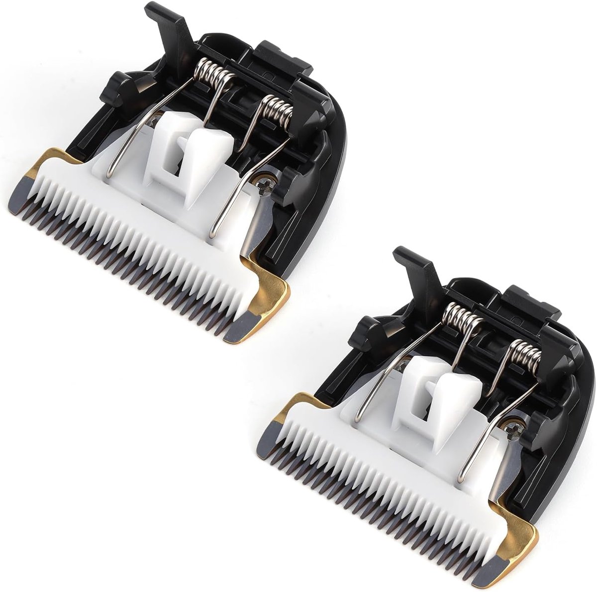 SnelShoppen - 2pcs Vervangende Mesjes voor Haarknipmachine, Keramische Scheerkoppen voor Heren, Haarknipper Accessoires voor Kappers en Thuisgebruik
