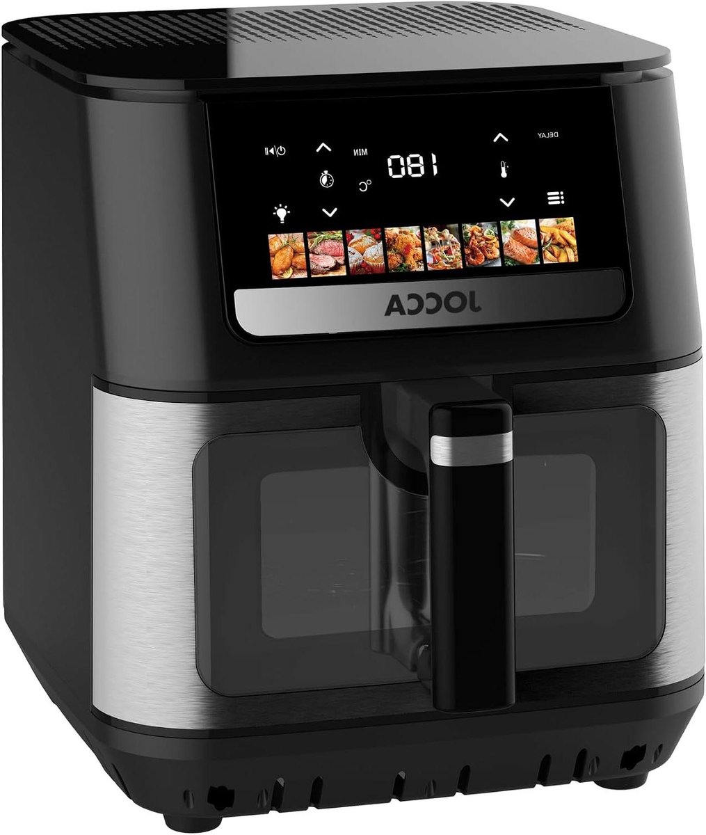 Luchtfriteuse - Airfryer Fritel - Gezond Koken - Dubbele Weerstand - 9 Liter - Zwart