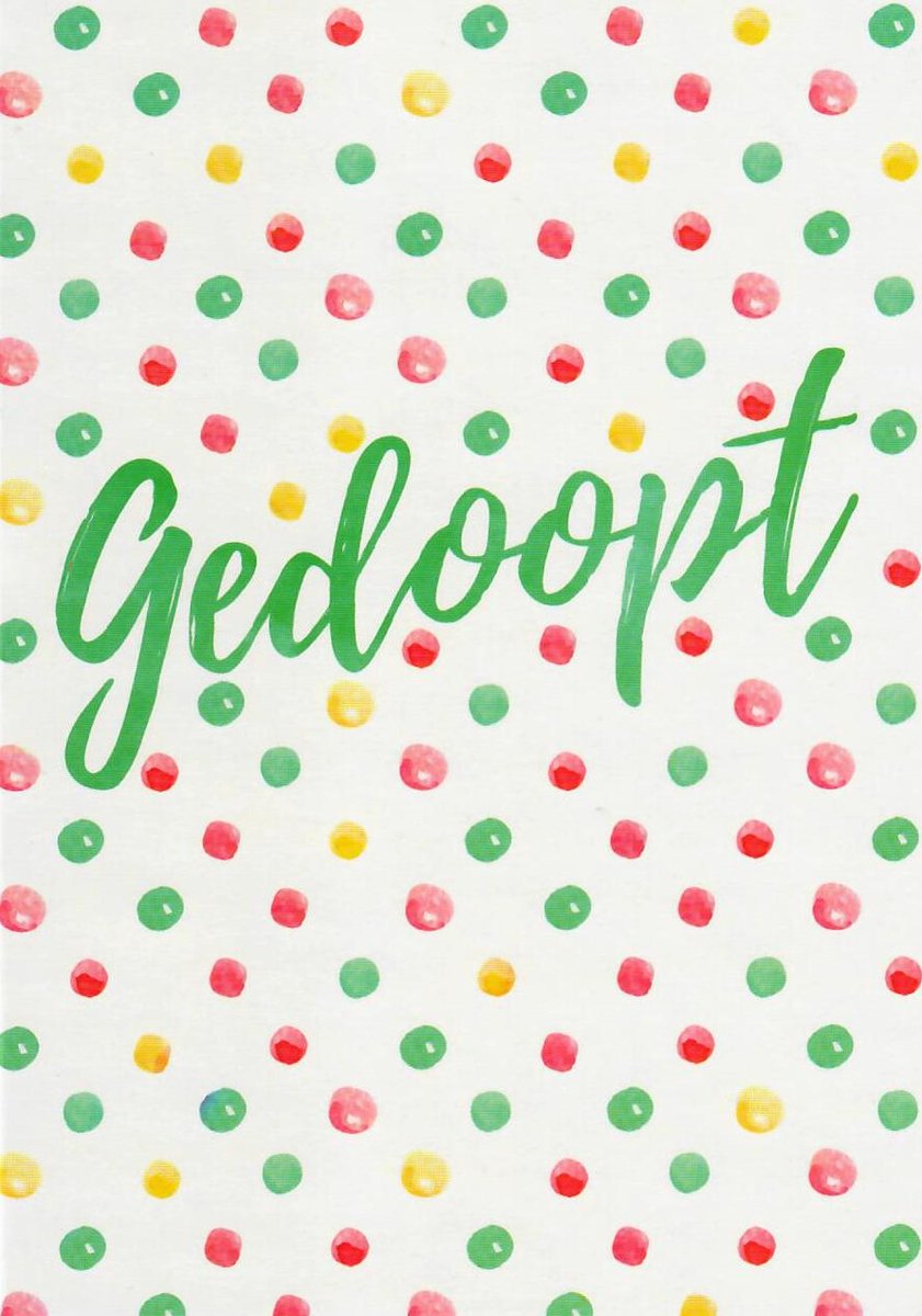 Felicitatie doop | Wenskaart | 10 stuks | Gedoopt