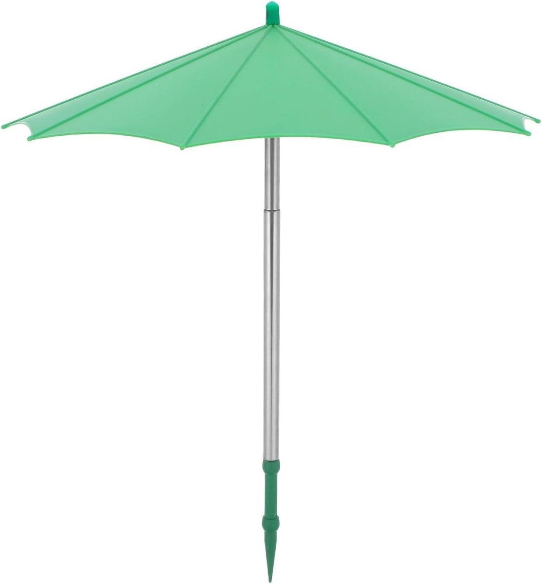 Miniatuur plantenparasol - Planten paraplu potplanten - Planten beschermen - Verstelbare zonbescherming - 27-59 cm - Groen