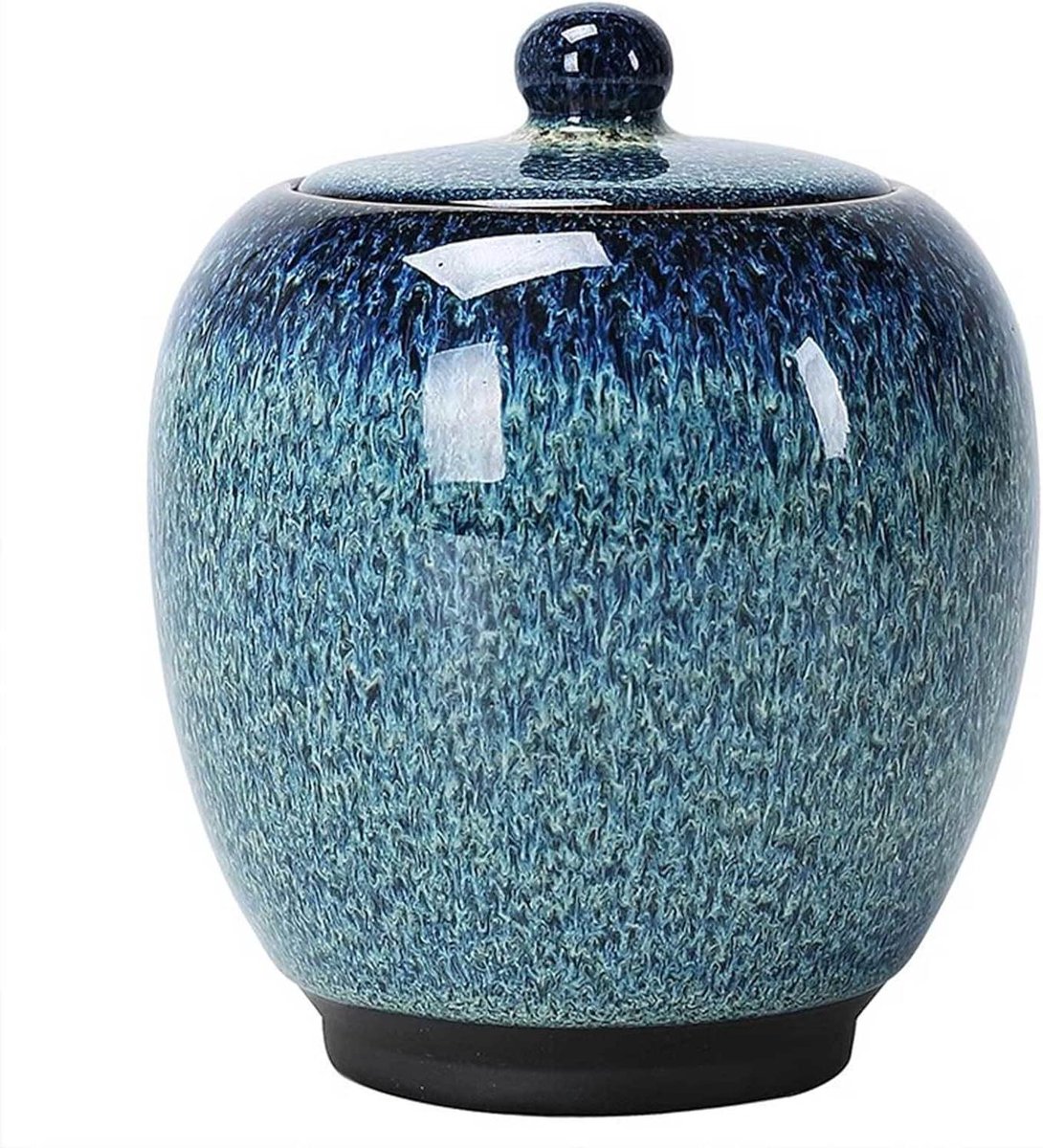 Mini Urn Huisdier - Aandenken Urn - Herinnering Delen - Vochtbestendig Deksel - 100 gram - Blauw