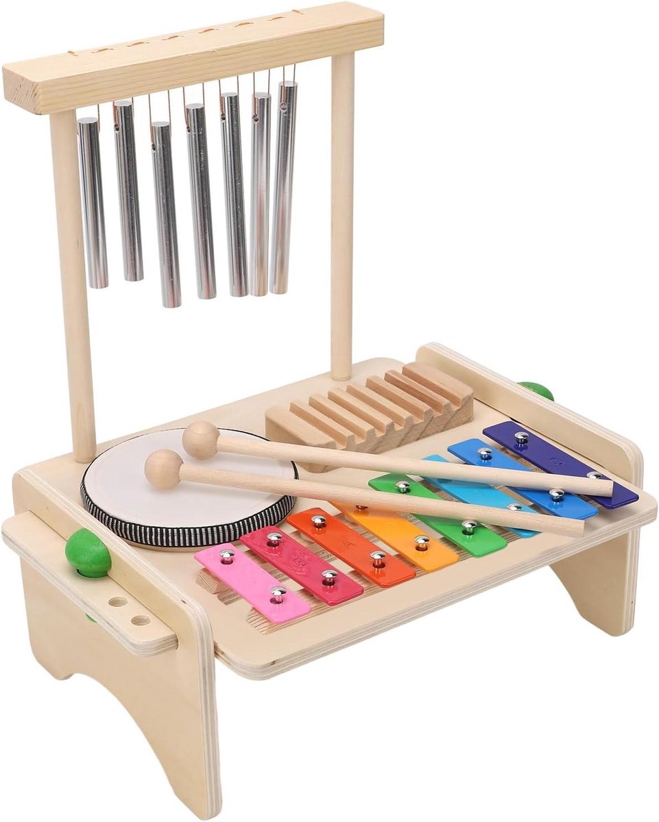 Percussie Instrumentenset - Muziekset Kinderen - Muzikale Ontdekking - Octaafgestemde Xylofoon - 30 x 23 x 6 cm - Niet gespecificeerd