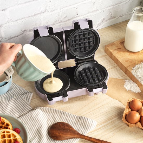 Giles & Posner Dubbele Snackmaker - 8 Verwijderbare Antiaanbakplaten — afbeelding 2