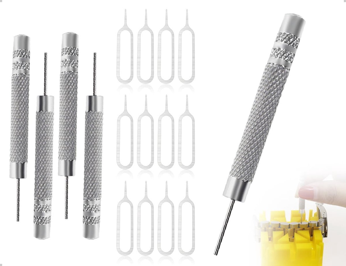 SIM kaart verwijdertool set - 16 stuks - legering naald - ideaal voor telefoon compartimenten - SnelShoppen