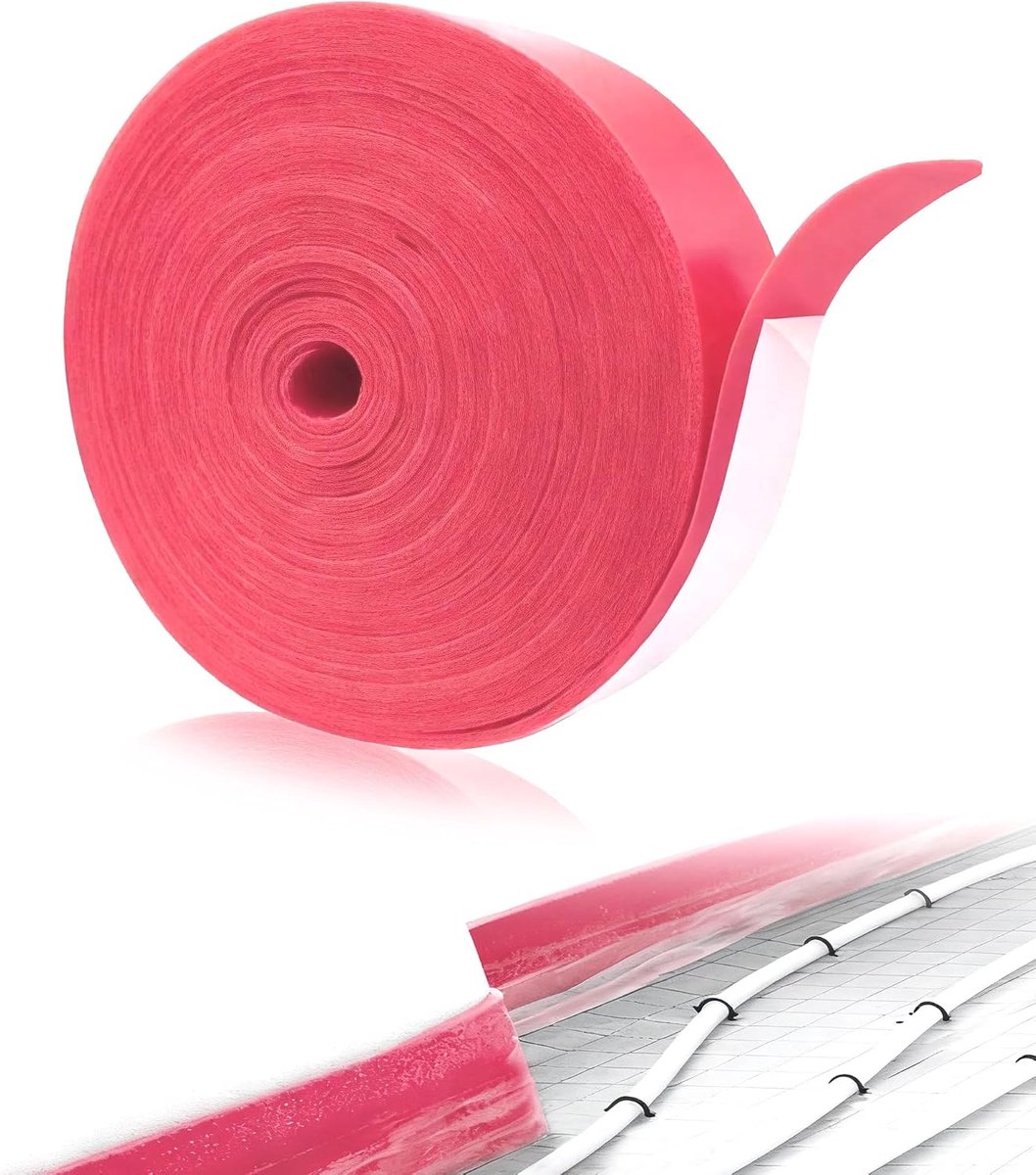 Strange insulation strips for leveling compound self-adhesive: 50 mm x 5 mm x 20 m expansion joint tape, screed, edge - ShopVlot