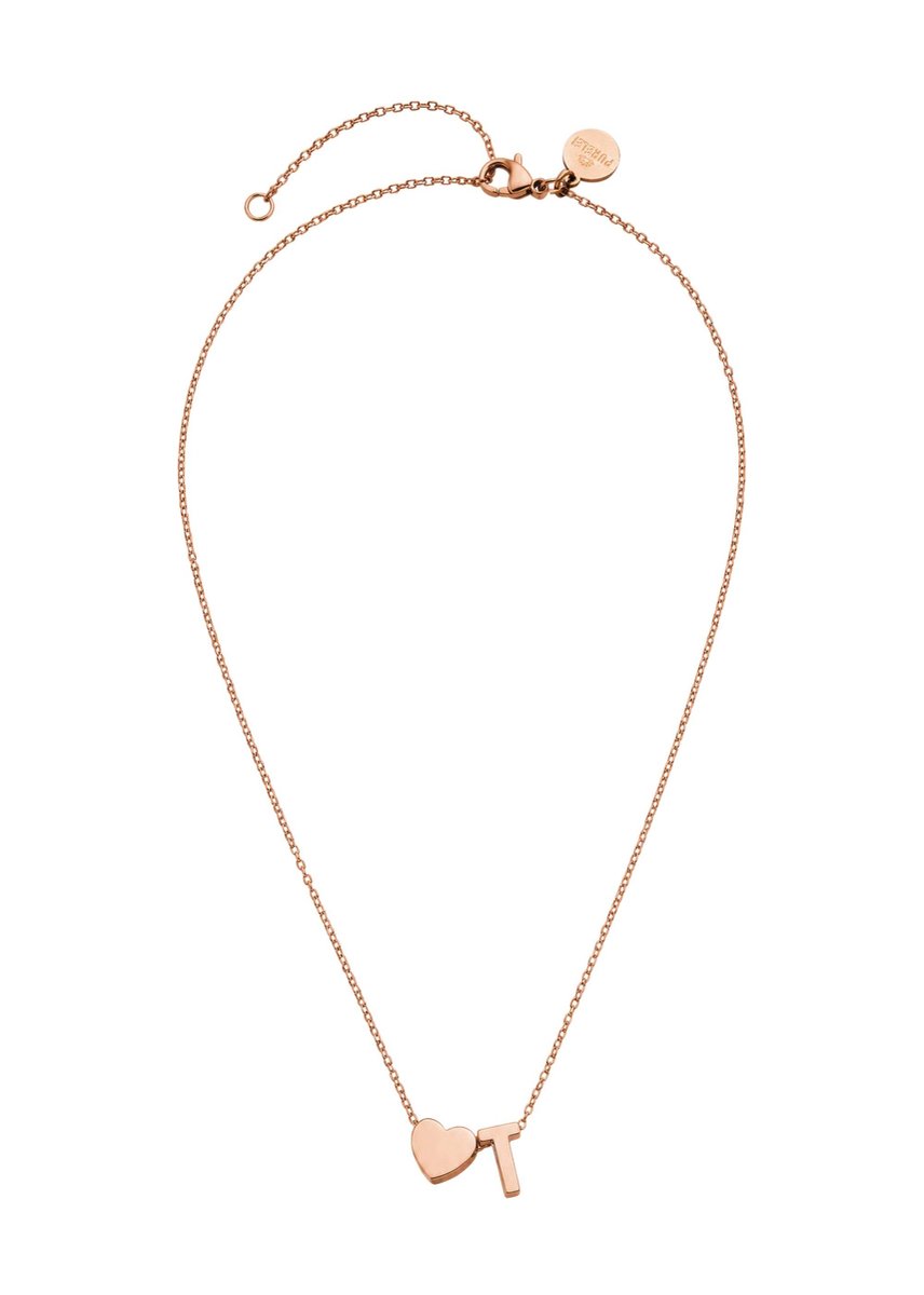 PURELEI Ketting Letter Heart T