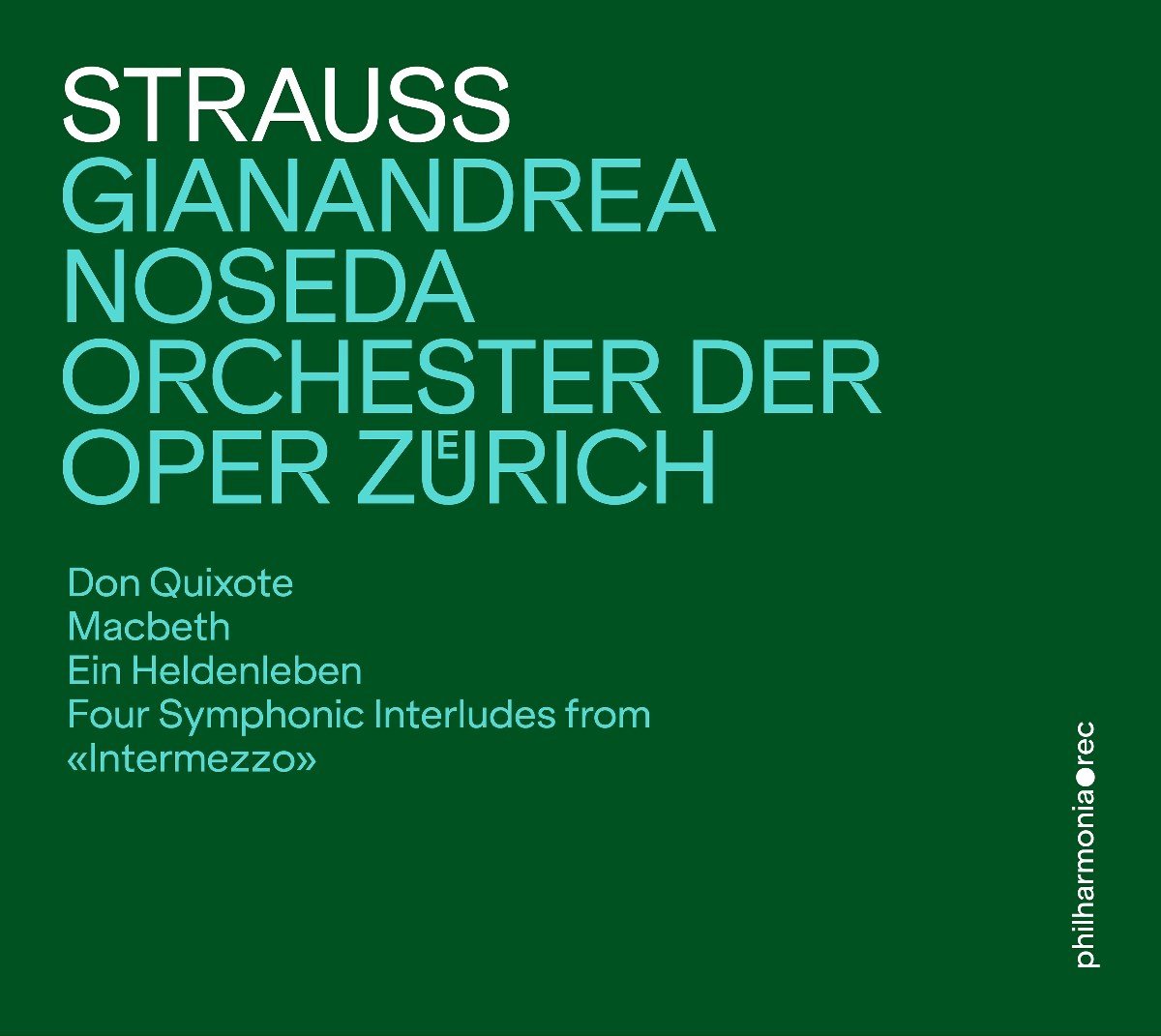 Orchester Der Oper Zurich, Gianandrea Noseda - Strauss: Tone Poems And Interludes (2 CD)