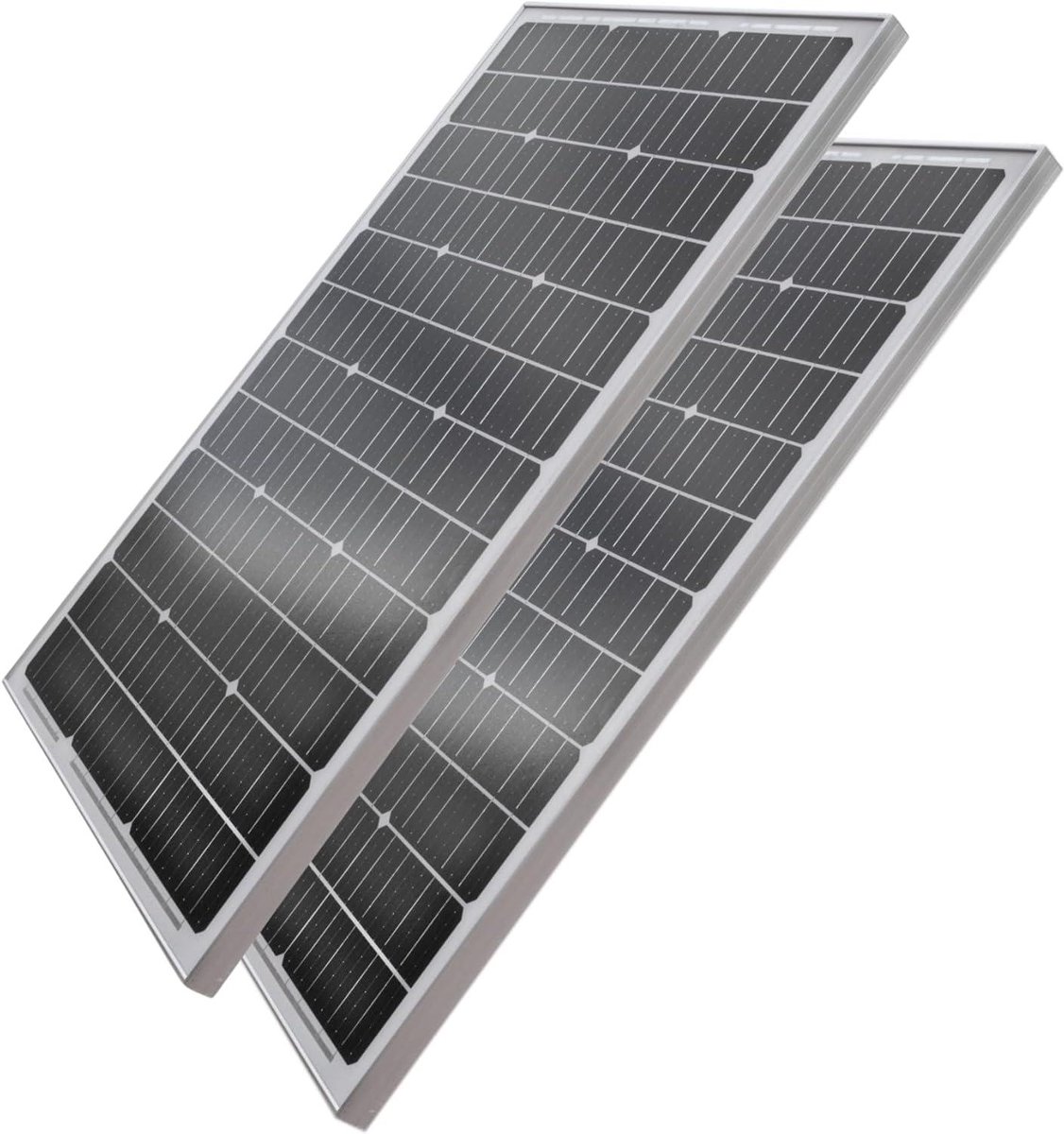 Zonnepaneel Set - Fotovoltaïsche module - Energie Opwekken - Monokristallijn Paneel - 600 x 950 x 30 mm - Zwart