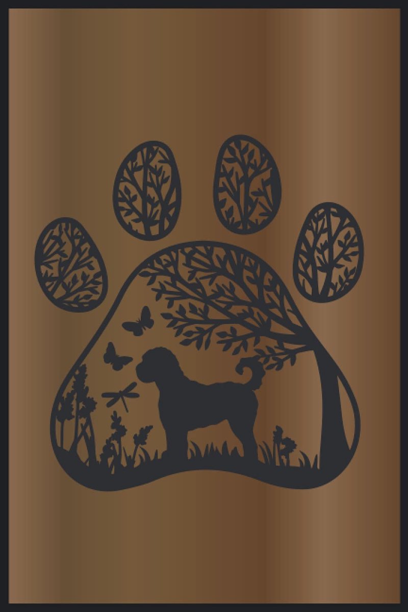 Mot De Passe: Carnet À Mot De Passe Sans Nom Sur Couverture | Petit format A5 Discret avec Répertoire Internet Alphabétique, Design Nature: Silhouette Chien sur fond Floral