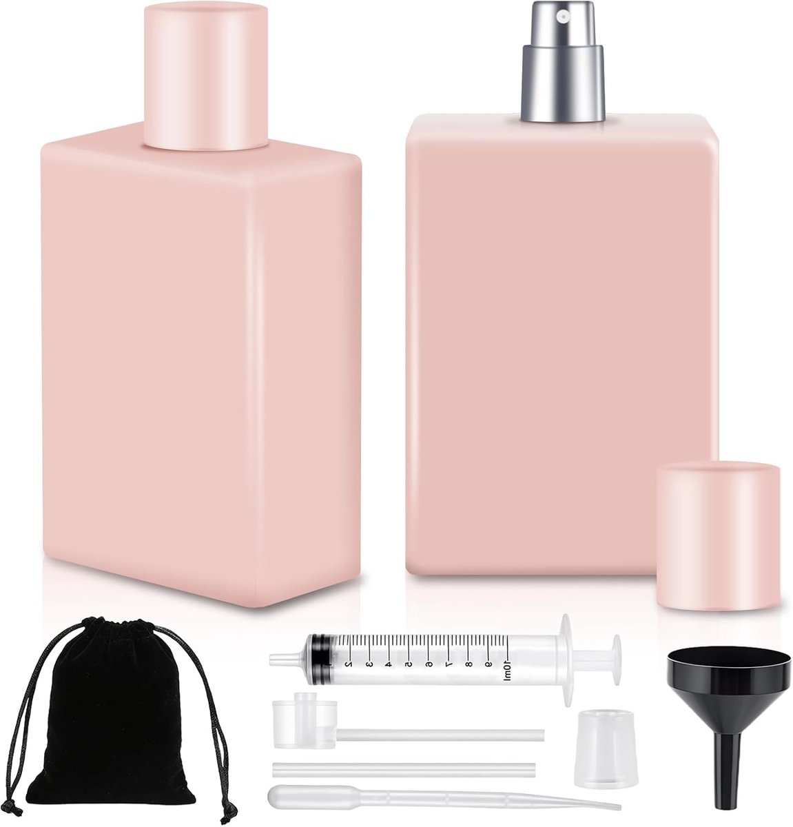 Parfumverstuiver 100ml - Lege parfumfles met accessoires - Navulbaar en draagbaar - Ideaal voor reizen - SnelShoppen