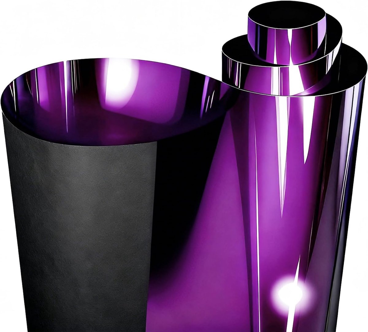 Autofolie paars glanzend, car wrapping folie metallic hoogglans met glans, autofolie voor binnen en buiten met luchtkanalen, tuning folie motorfiets fiets idealen-druivenpaars (30 x 152 cm