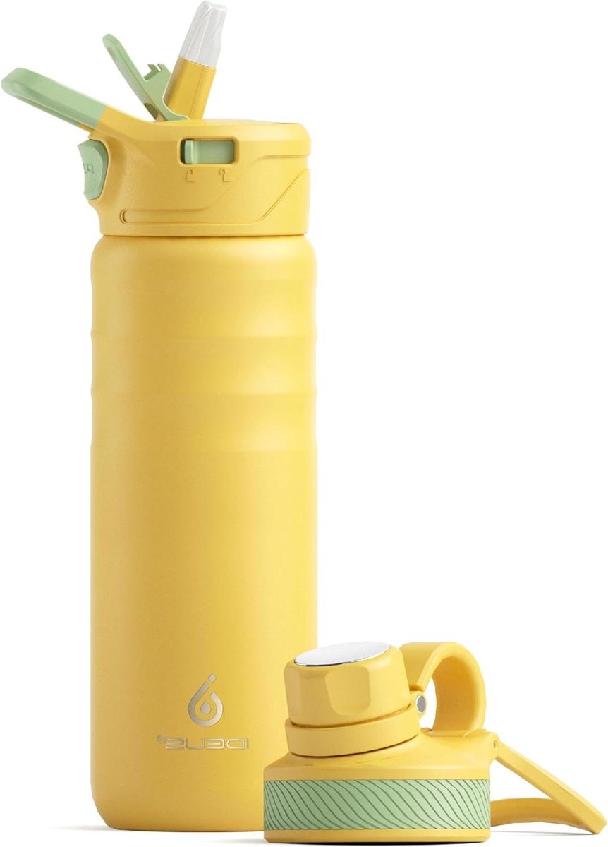 Geïsoleerde Waterfles - Roestvrij Staal - Sport en Reizen - Vacuüm Isolatie - 710 ml - Geel