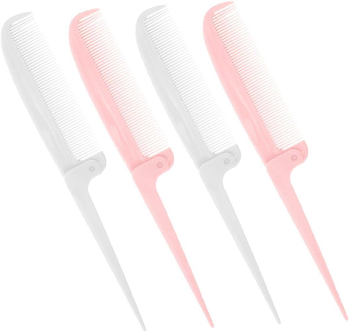 Haarscheiding Kam Set - Opvouwbare Kam - Haar Styling - Fijne Tanden - 18.5 cm - Diverse Kleuren
