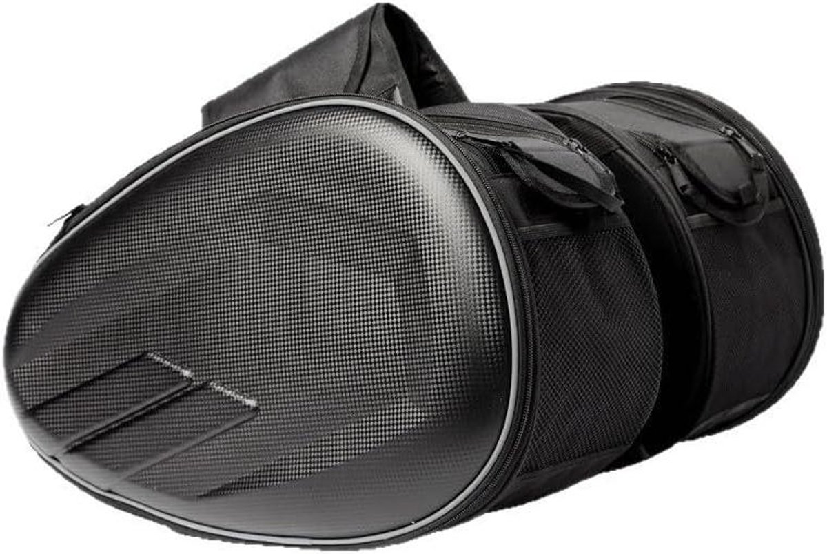 Motor Zadeltas - Motorfiets Bagage - Motorrijden Opslag - Waterdichte Oxford Stof - 1 kg - Zwart