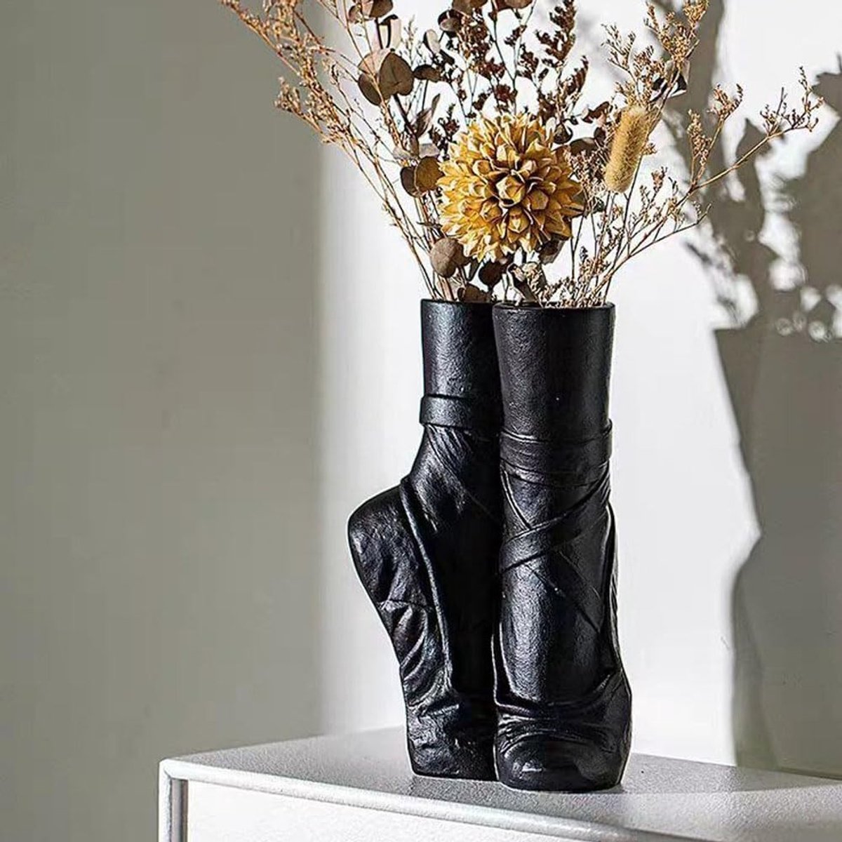 Omgoods - Resin Ballet Schoen Vaas voor Bloemen Decoratie