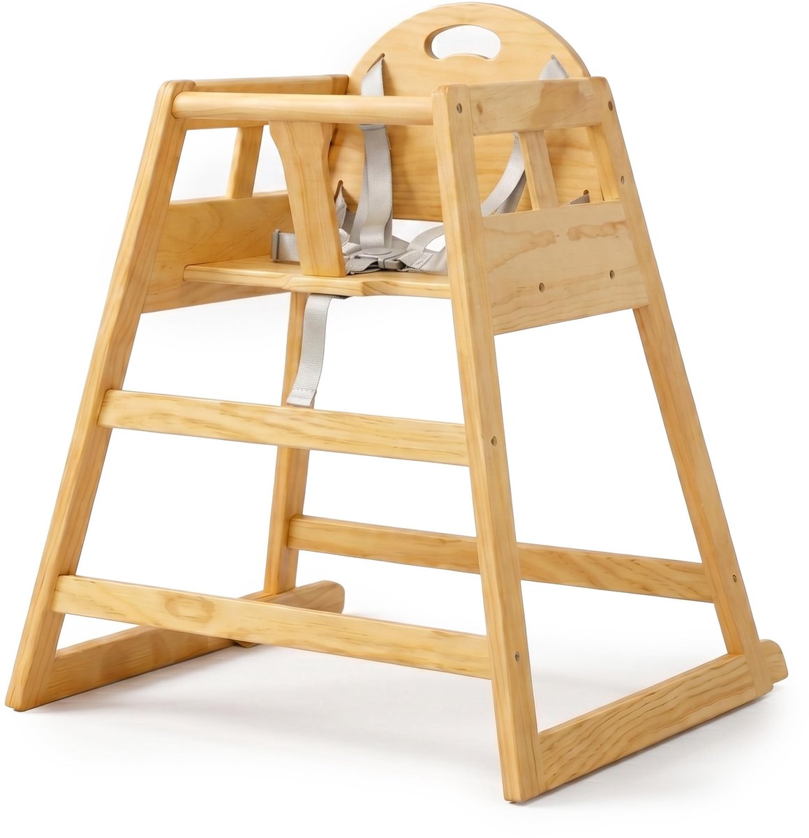 Omgoods - Houten Kinderstoel met 5-puntsgordel