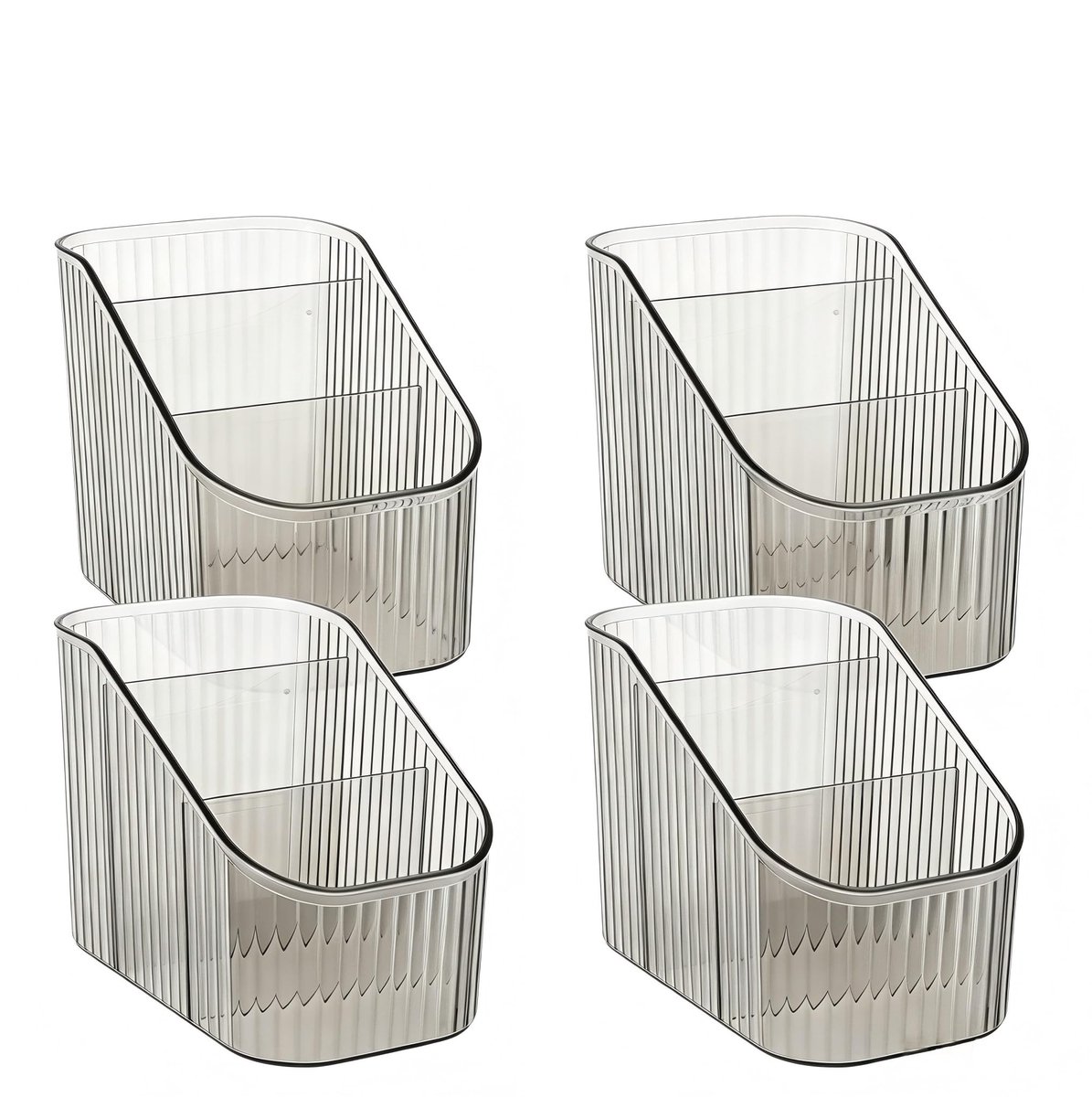 Omgoods - Vintage Make-up Borstelhouder Set van 4 - Grote Capaciteit Cosmetische Organizer