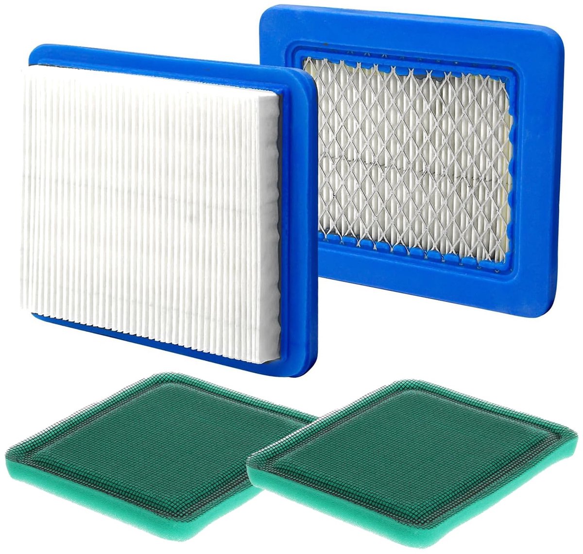 Omgoods - Set van 2 Vervangbare Luchtfilters voor Grasmaaiers