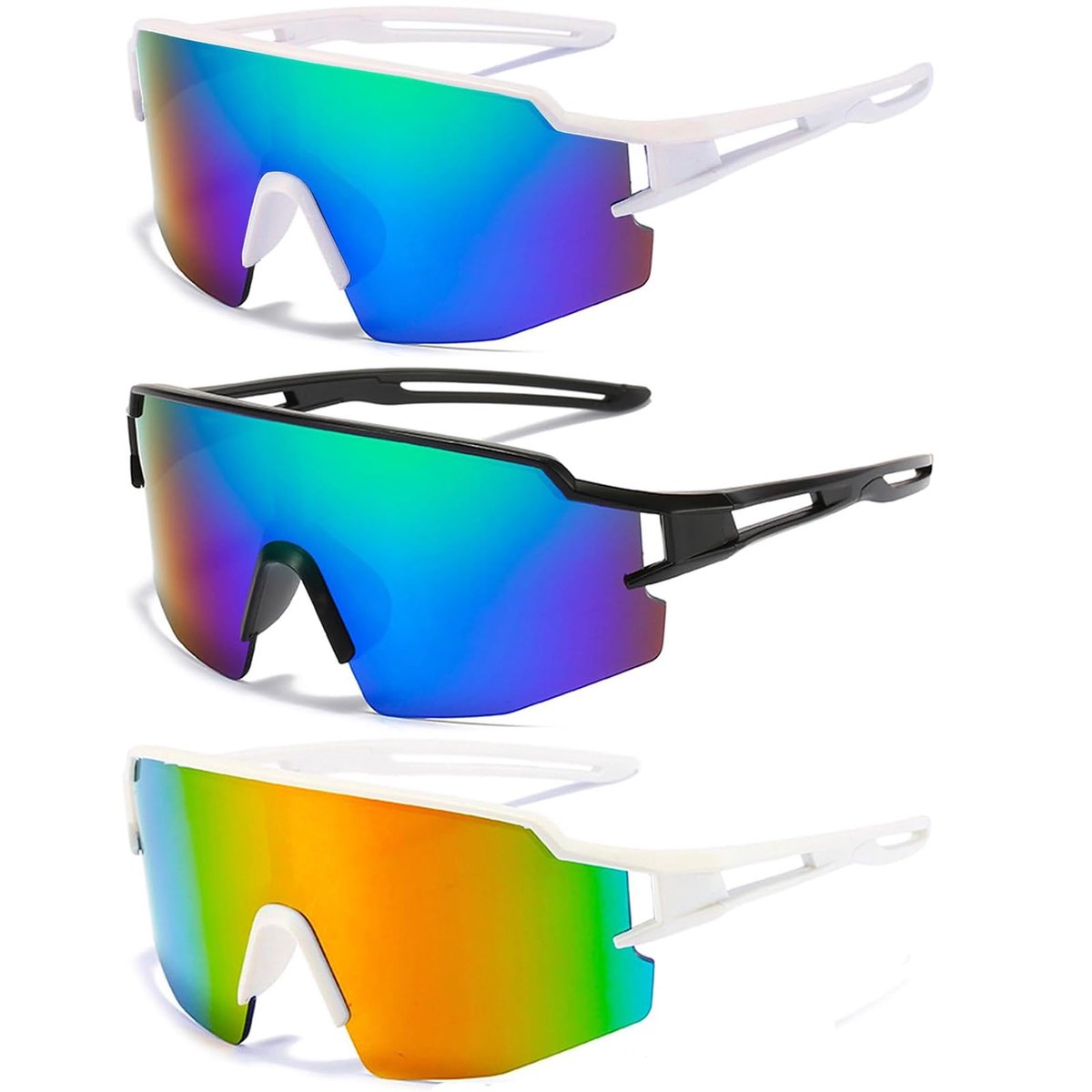 Omgoods - Sports Zonnebril voor Dames en Heren - Gepolariseerd met UV400 Bescherming