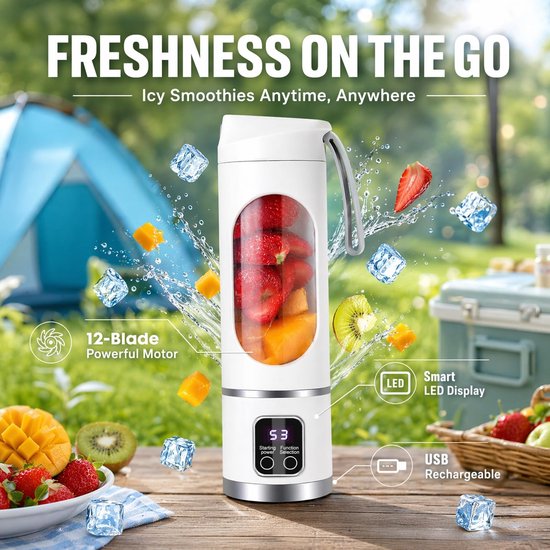 Omgoods - LOMUG Draagbare Blender voor Smoothies 450ml — afbeelding 2