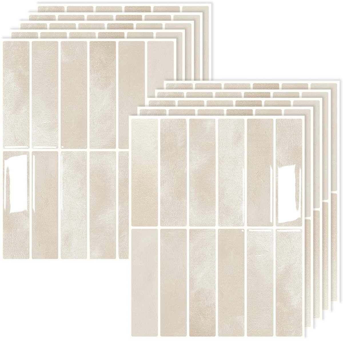 Omgoods - 10 Stuks Zelfklevende 3D Tegel Stickers voor Keuken en Badkamer
