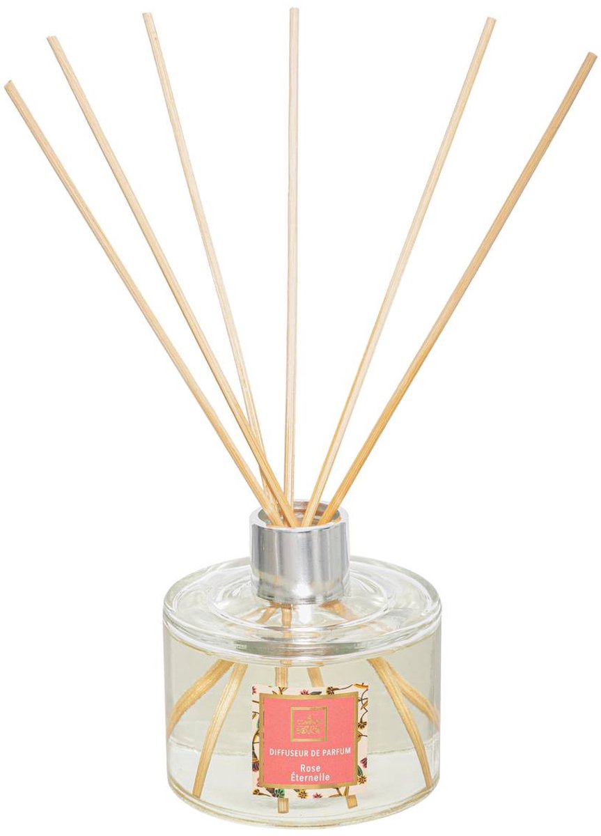 Atmosphera Neda Geurdiffuser - Rose Éternelle - 200 ml - 6 Geurstokjes