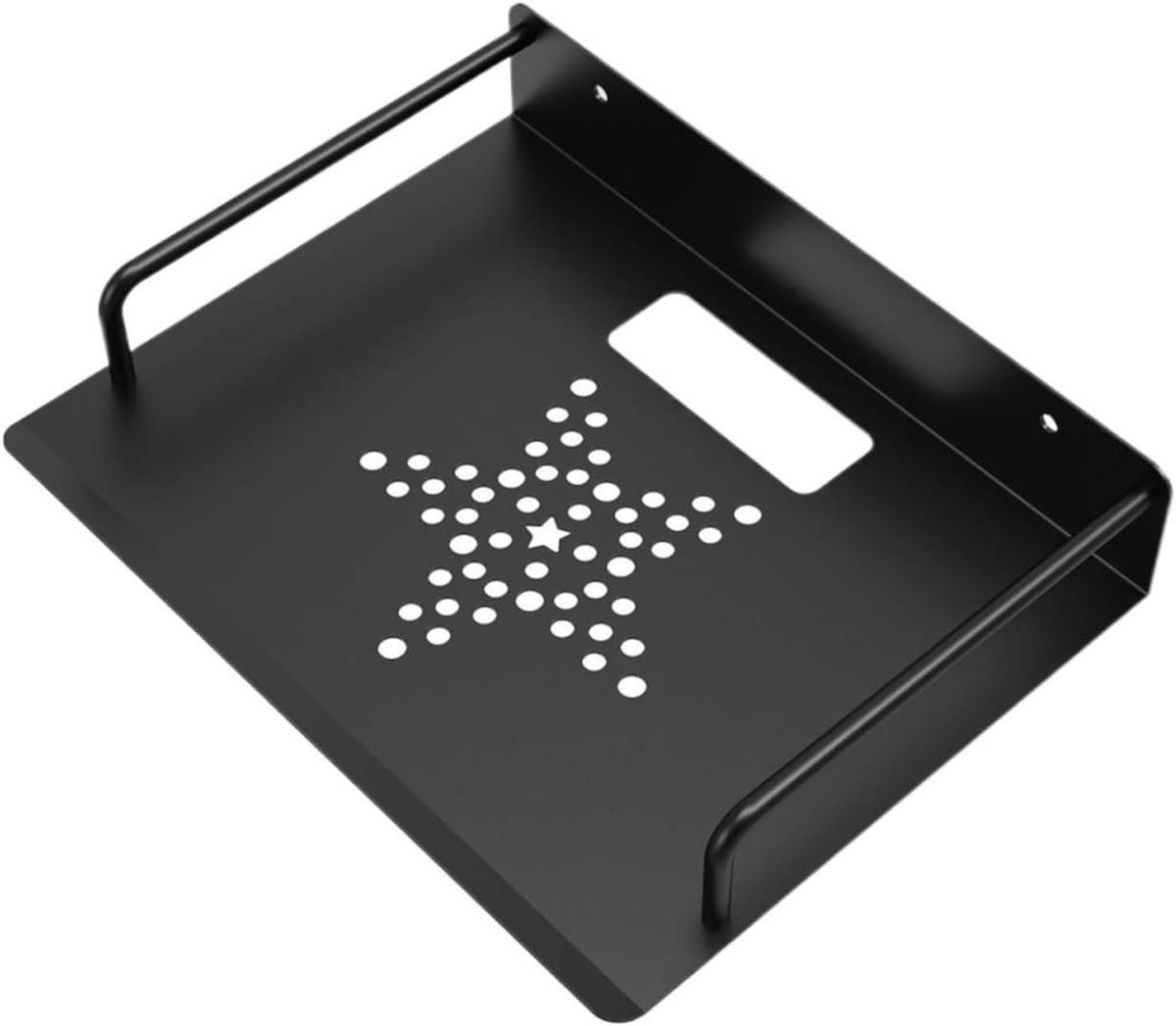 Projector Beugel - Ophangbeugel Houder - Thuisbioscoop Inrichten - Met Ventilatie Gaten - 33.5x21cm - Zwart