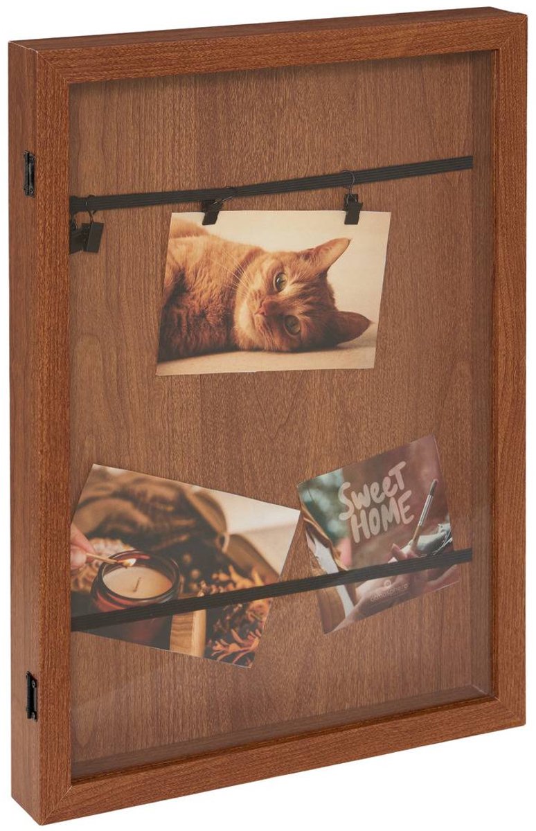Porte-photos Lily rectangulaire 33x45cm marron
