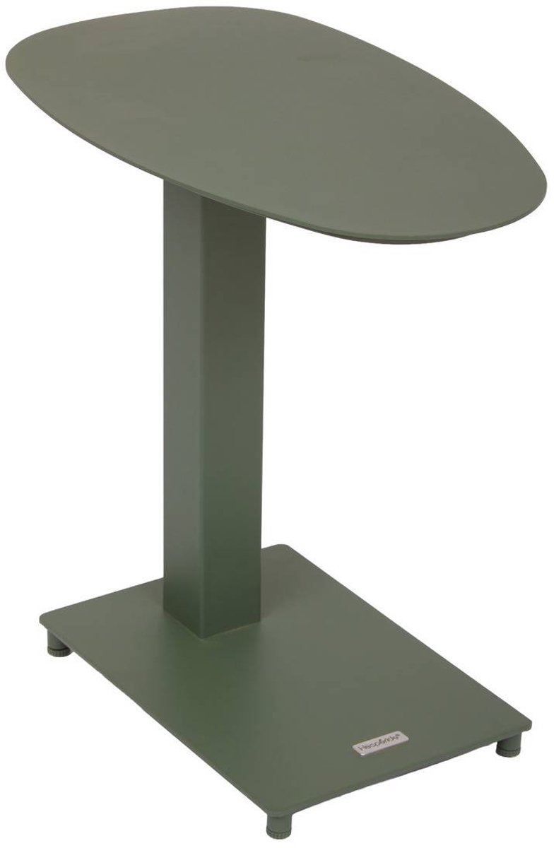 Ovale bijzettafel voor in de tuin van aluminium VENUZIA