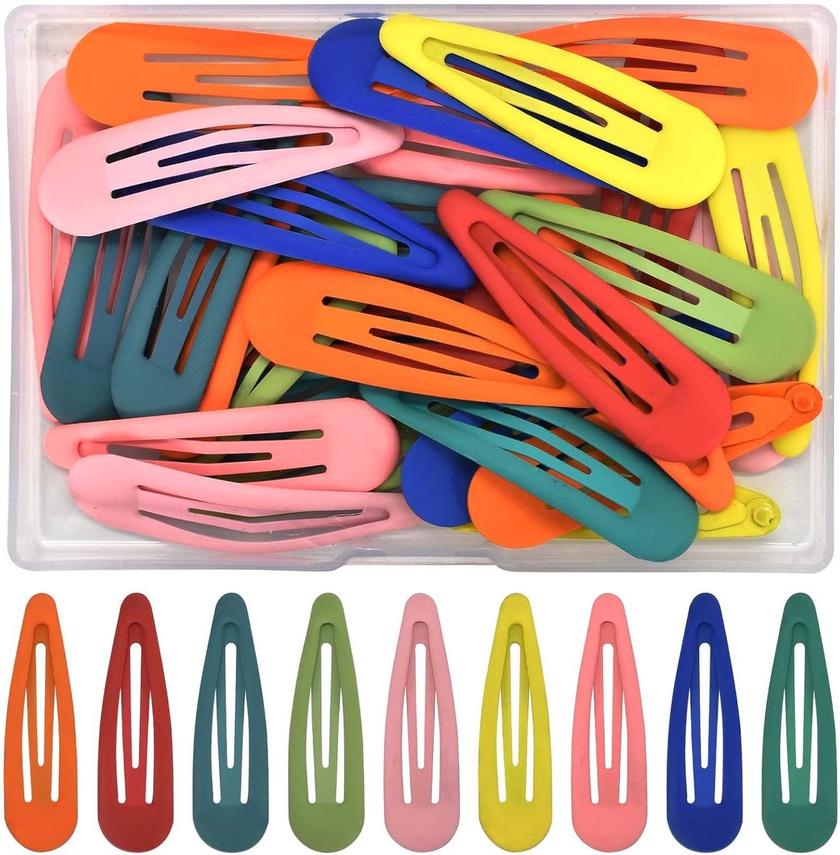 SnelShoppen - 30 Stuks Haarspelden 5 cm Metalen Haarspelden voor Vrouwen Meisjes en Kinderen (Iridescent)