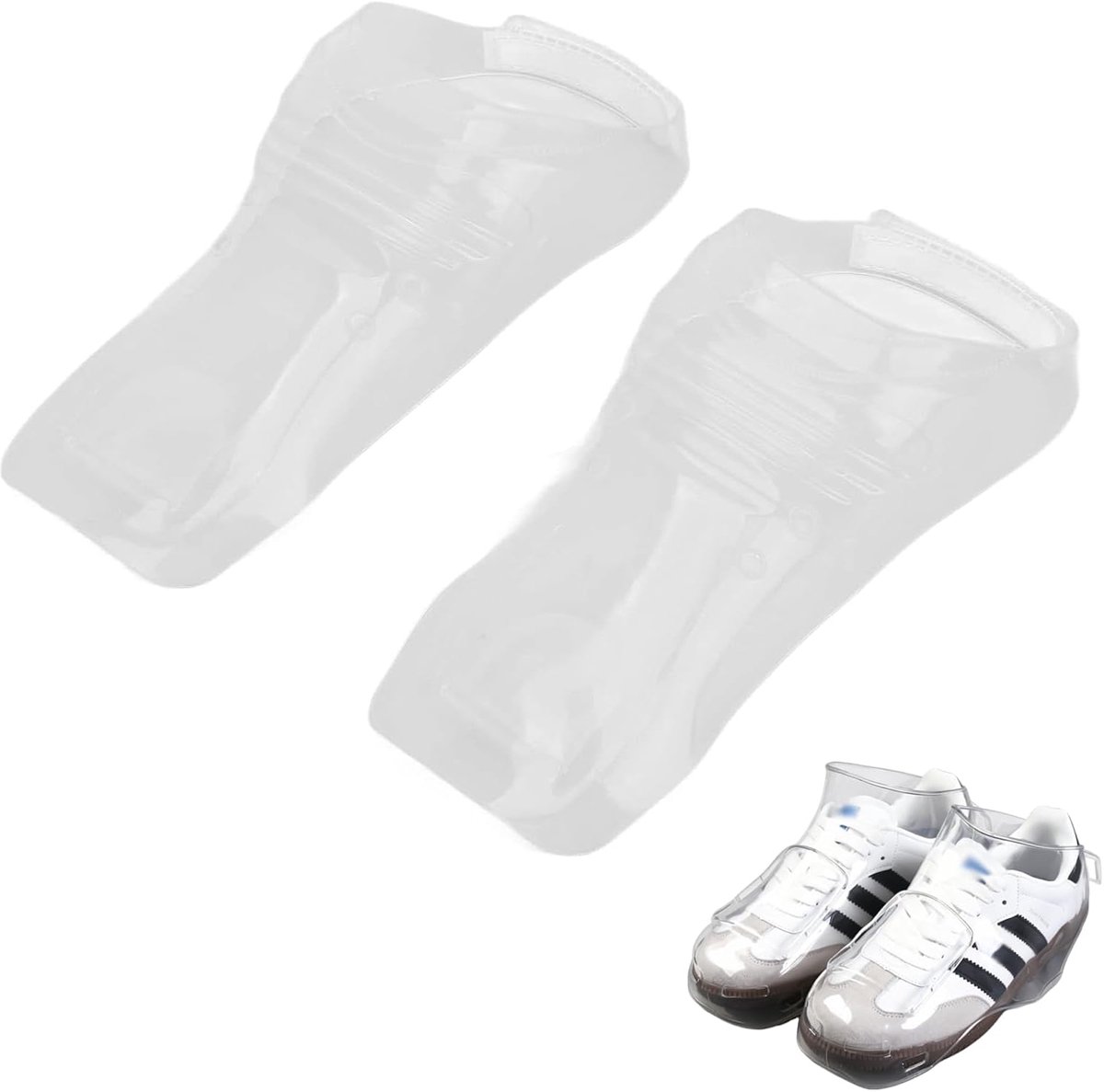 SnelShoppen - Metatarsale Beschermers, Silicone Verstelbare Transparante Schoenbeschermers voor Kappers, Duurzaam en Gemakkelijk te Reinigen, Voorkomt